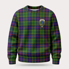 Forsyth Modern Tartan Crest Sweater