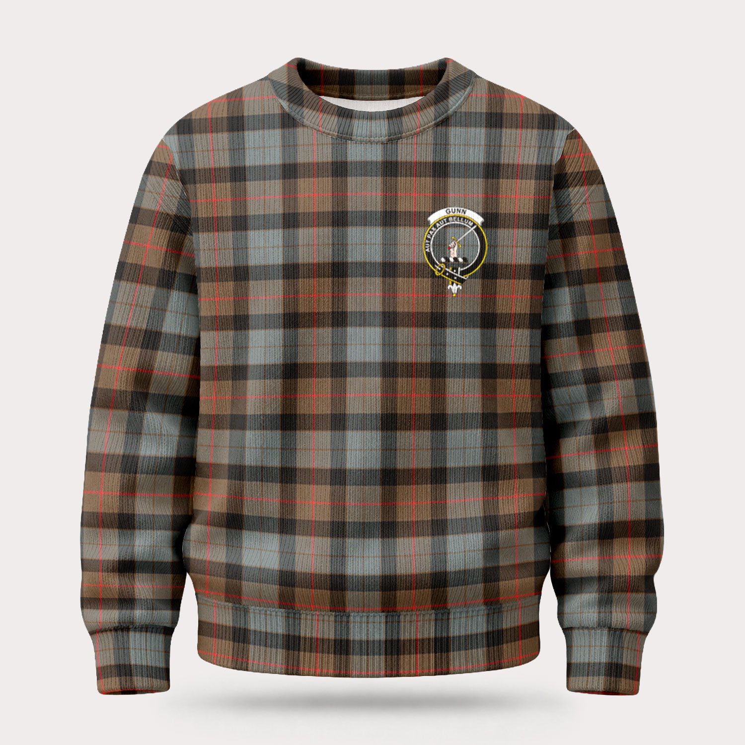 Gunn Weathered Tartan Crest Sweater