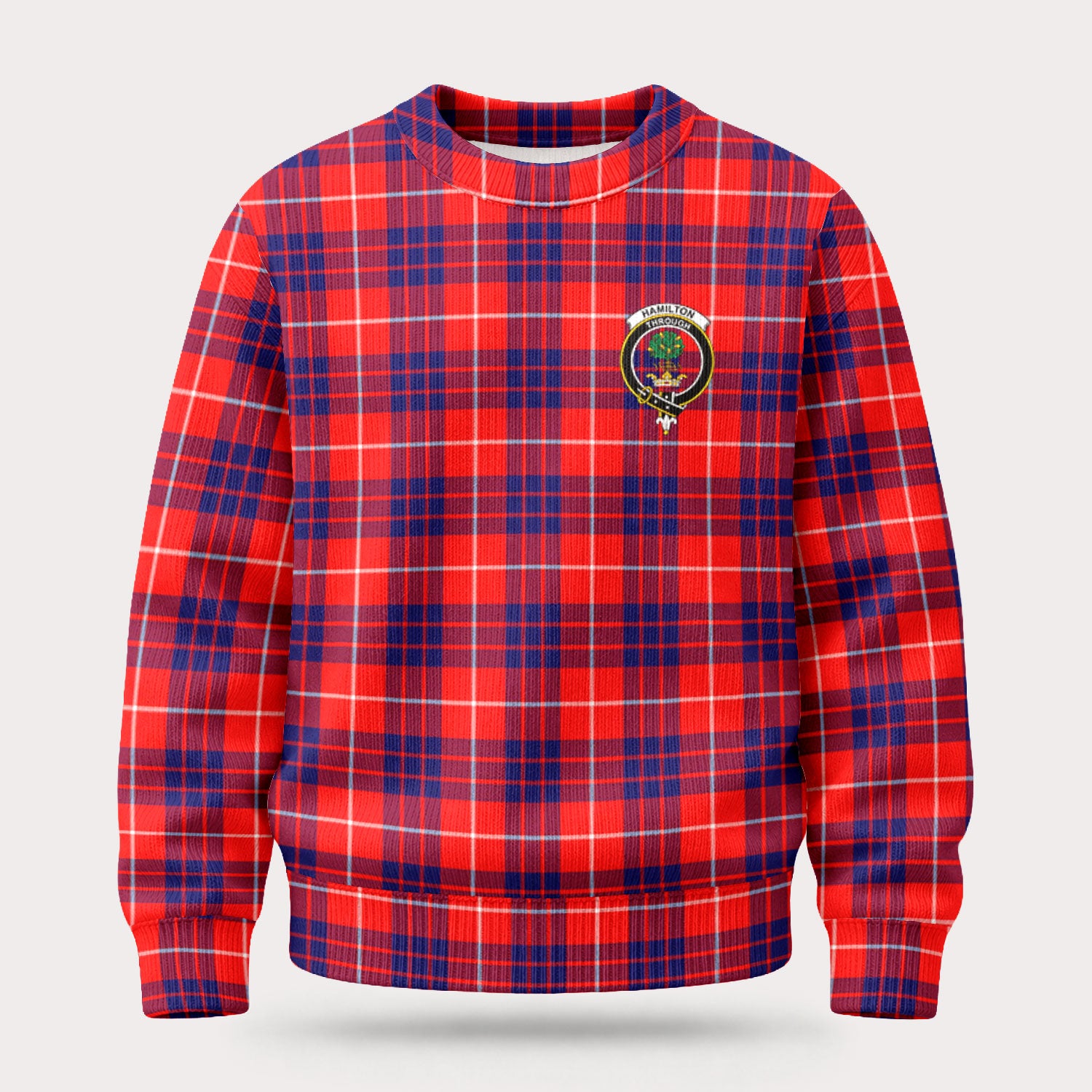 Hamilton Modern Tartan Crest Sweater