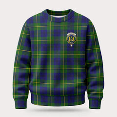 Johnstone Modern Tartan Crest Sweater