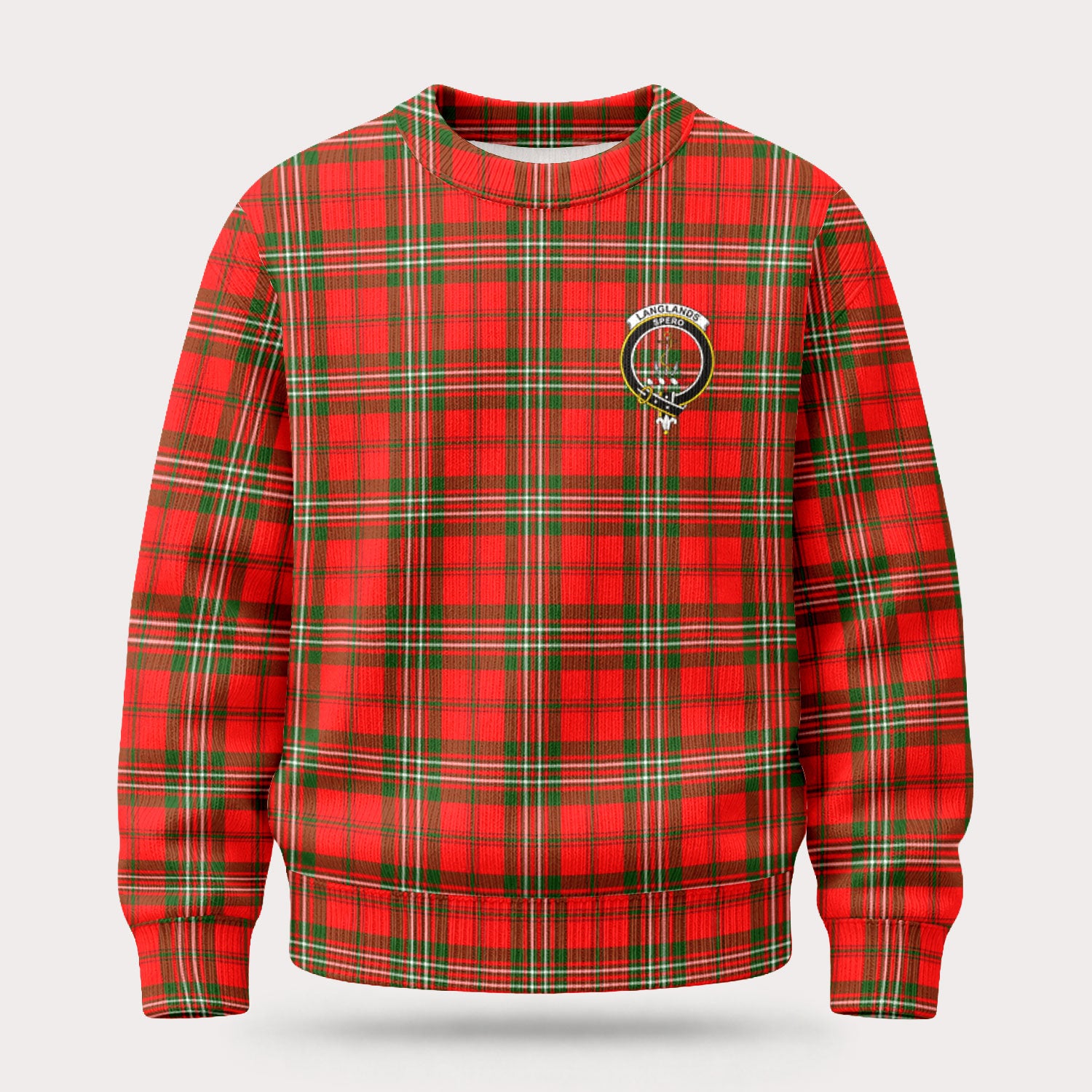 Langlands Tartan Crest Sweater