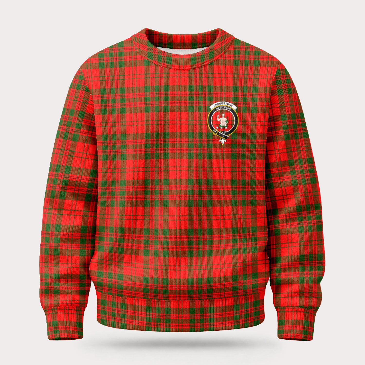 Livingstone Tartan Crest Sweater