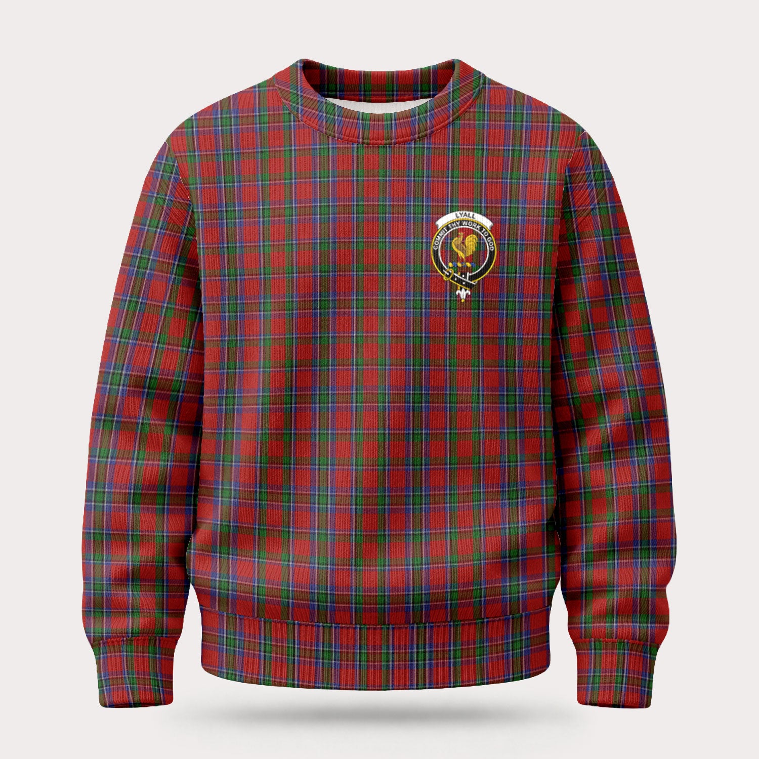 Lyall Tartan Crest Sweater