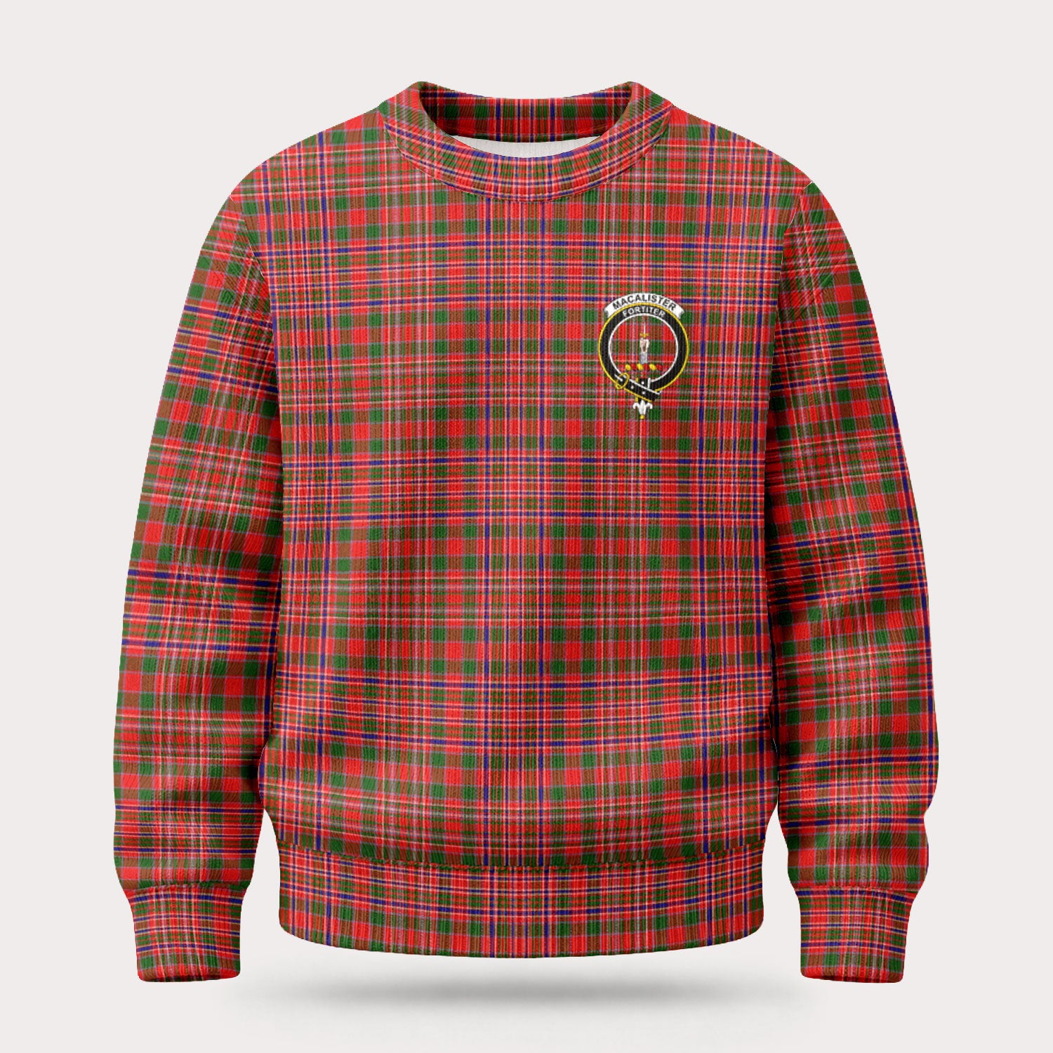 MacAlister Modern Tartan Crest Sweater
