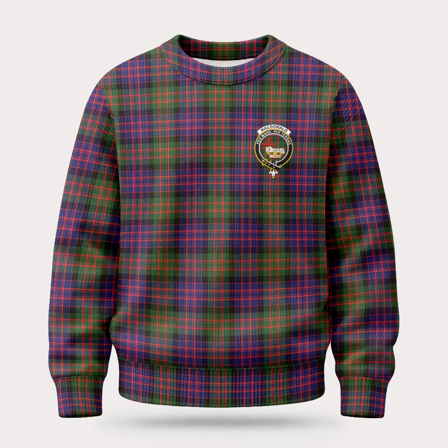 MacDonald Modern Tartan Crest Sweater