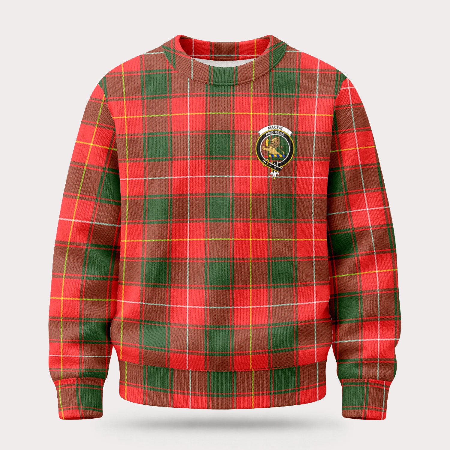 MacFie Tartan Crest Sweater