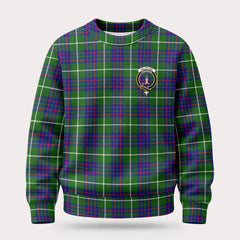MacIntyre Hunting Modern Tartan Crest Sweater