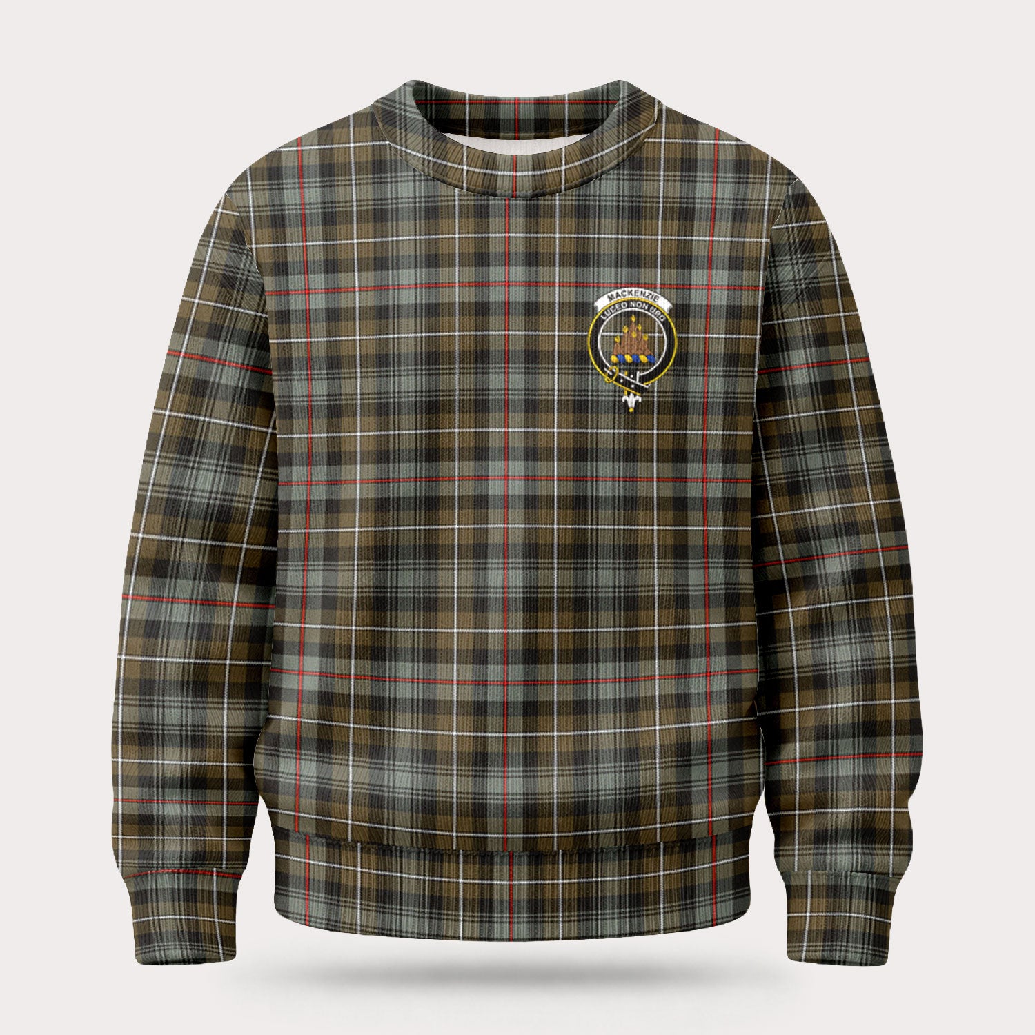 MacKenzie Weathered Tartan Crest Sweater