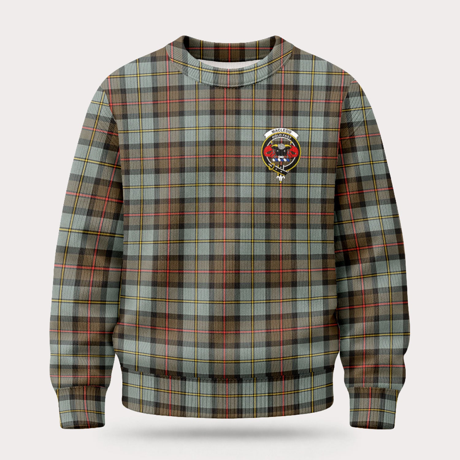 MacLeod of Harris Weathered Tartan Crest Sweater