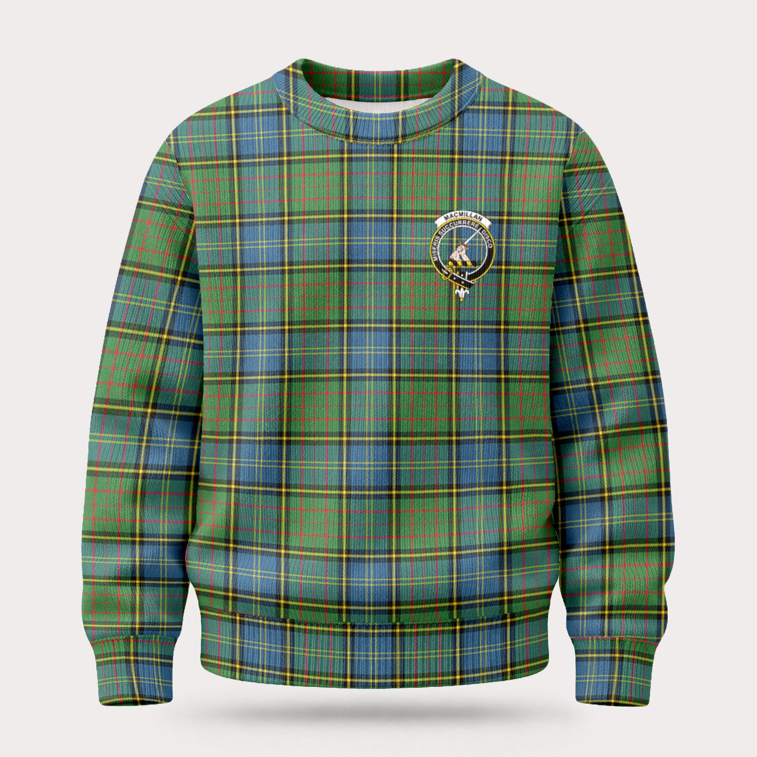 MacMillan Hunting Ancient Tartan Crest Sweater