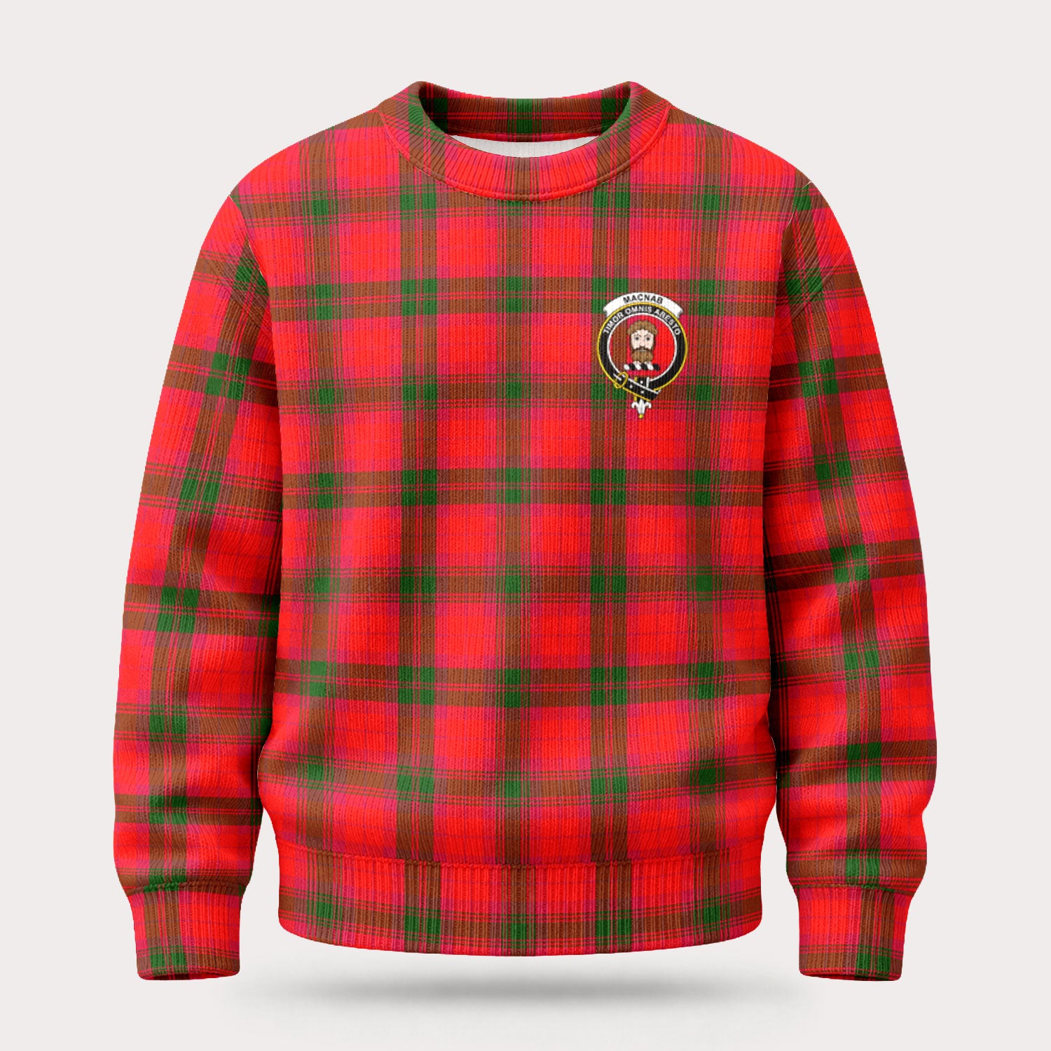 MacNab Modern Tartan Crest Sweater