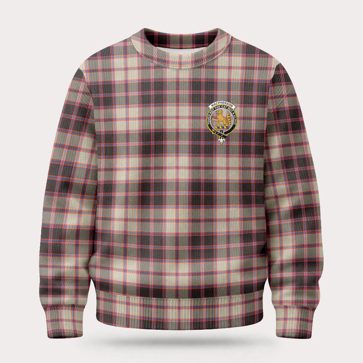 MacPherson Hunting Ancient Tartan Crest Sweater