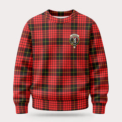 MacQueen Modern Tartan Crest Sweater