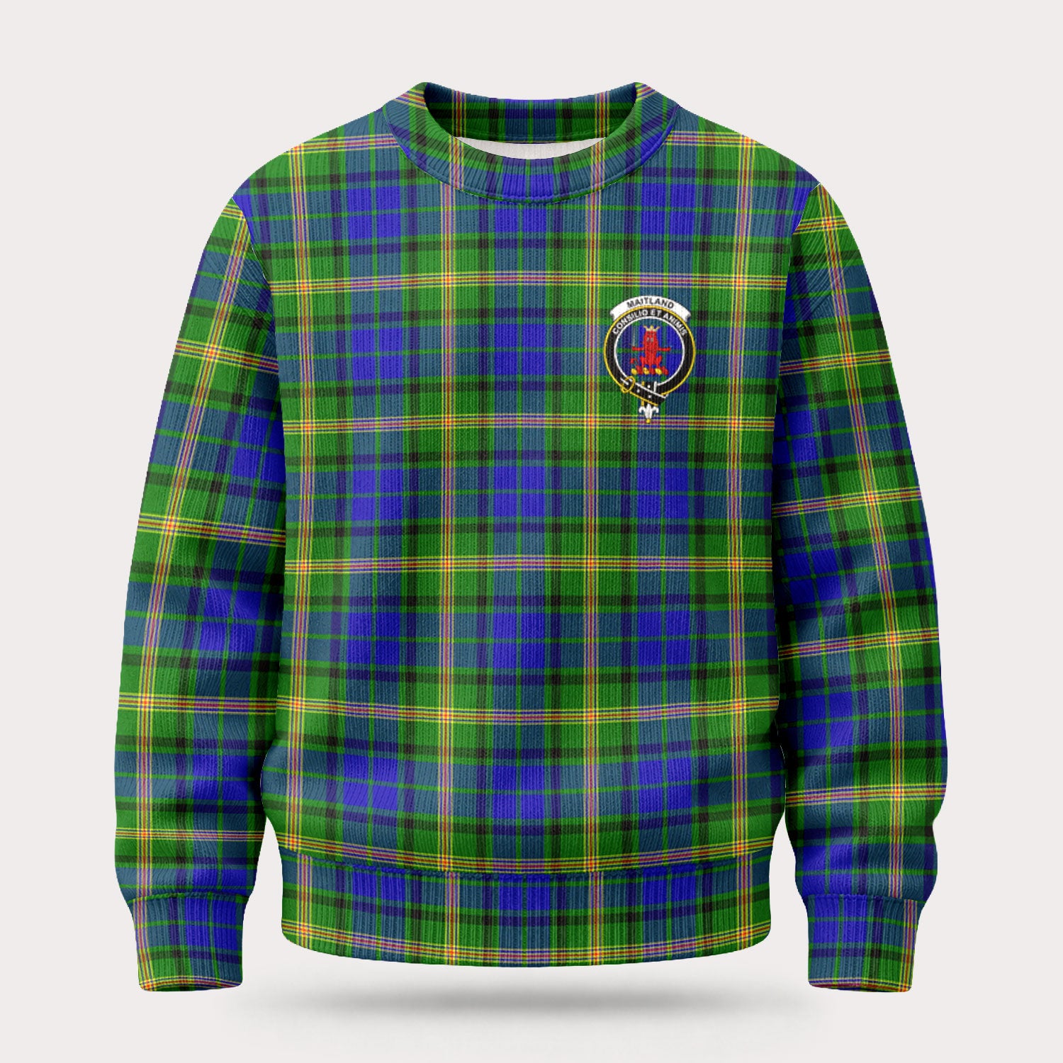 Maitland Tartan Crest Sweater