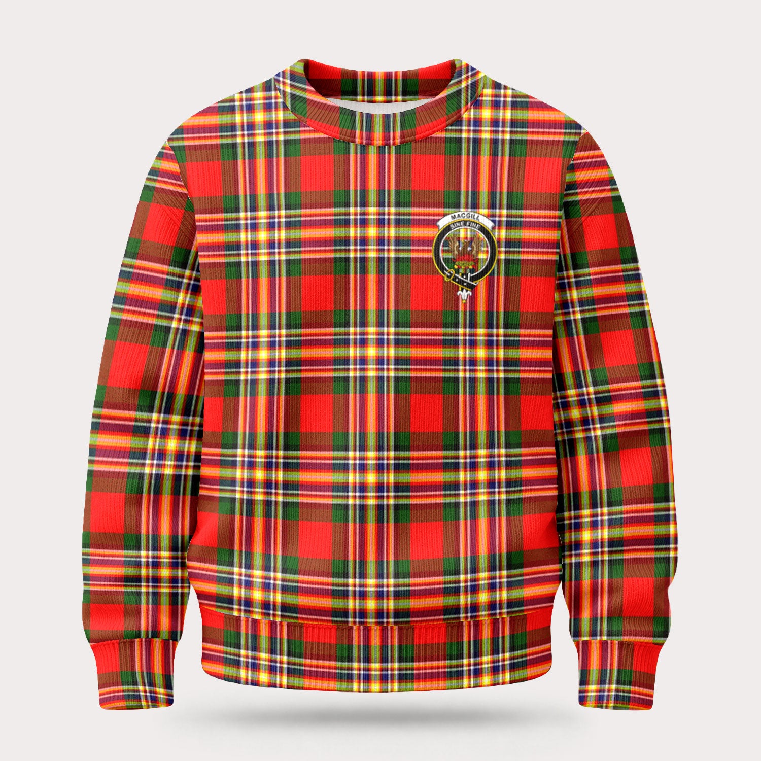 Makgill Tartan Crest Sweater