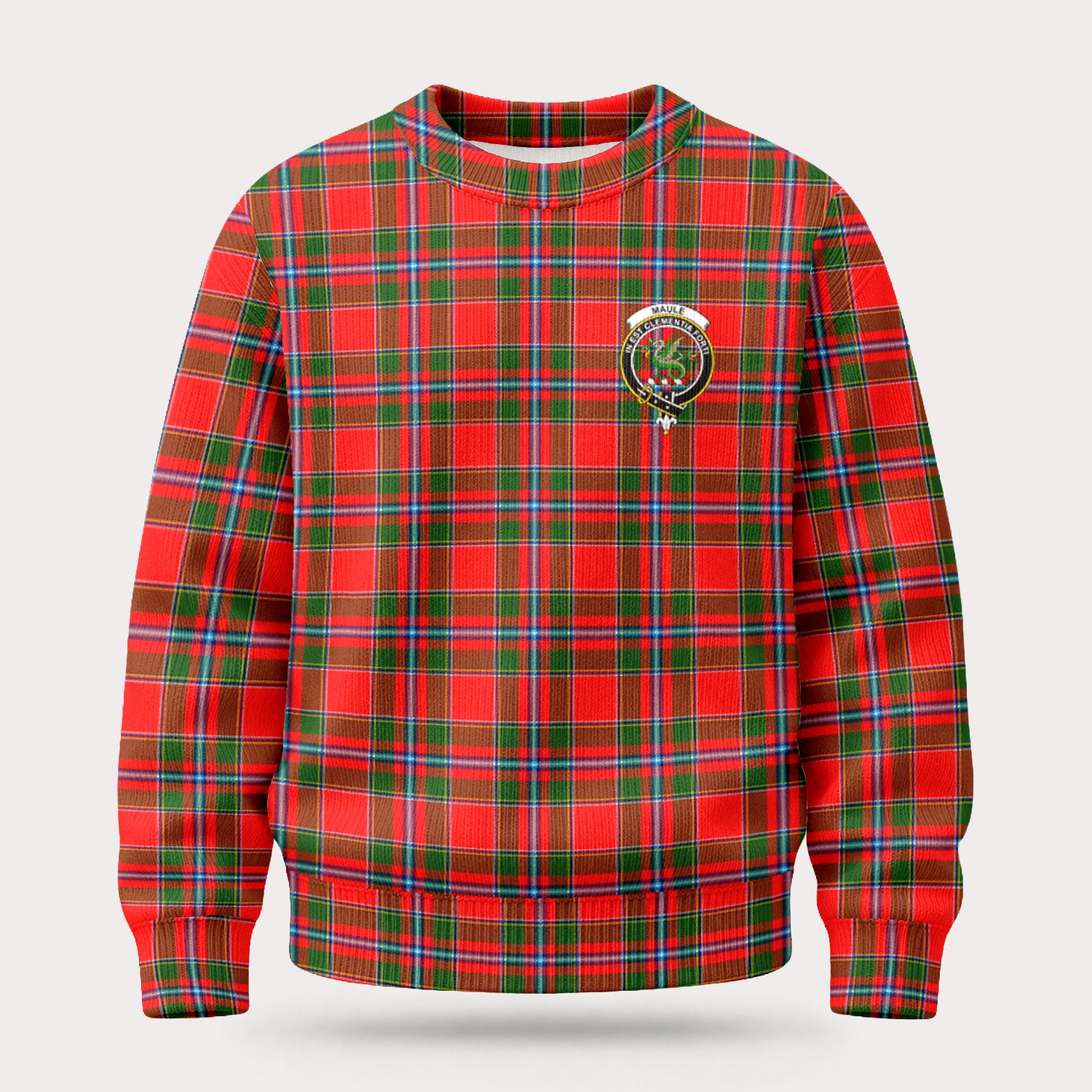 Maule Tartan Crest Sweater