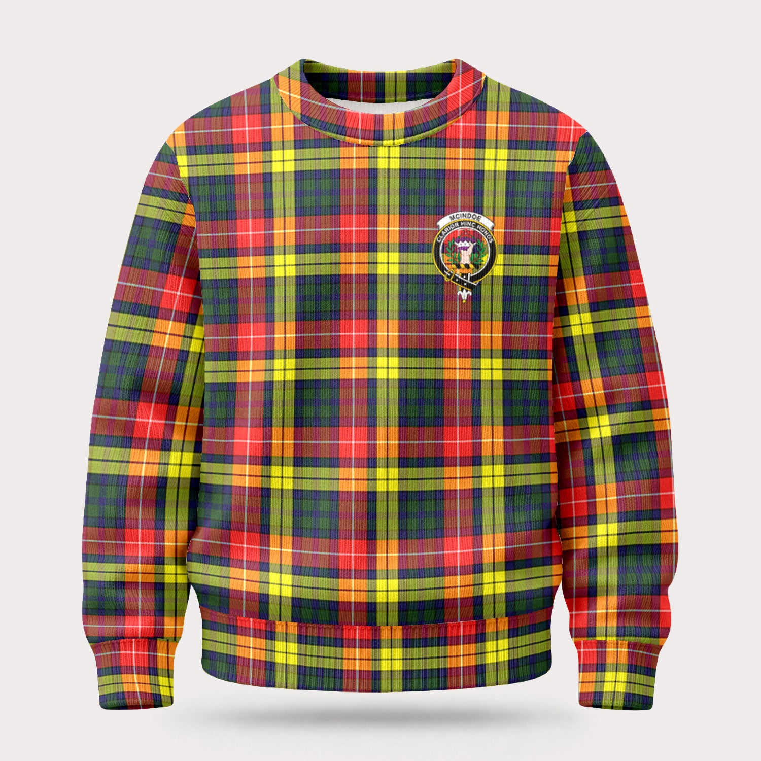 McIndoe Tartan Crest Sweater