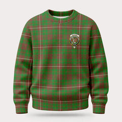 McKinnon Hunting Modern Tartan Crest Sweater