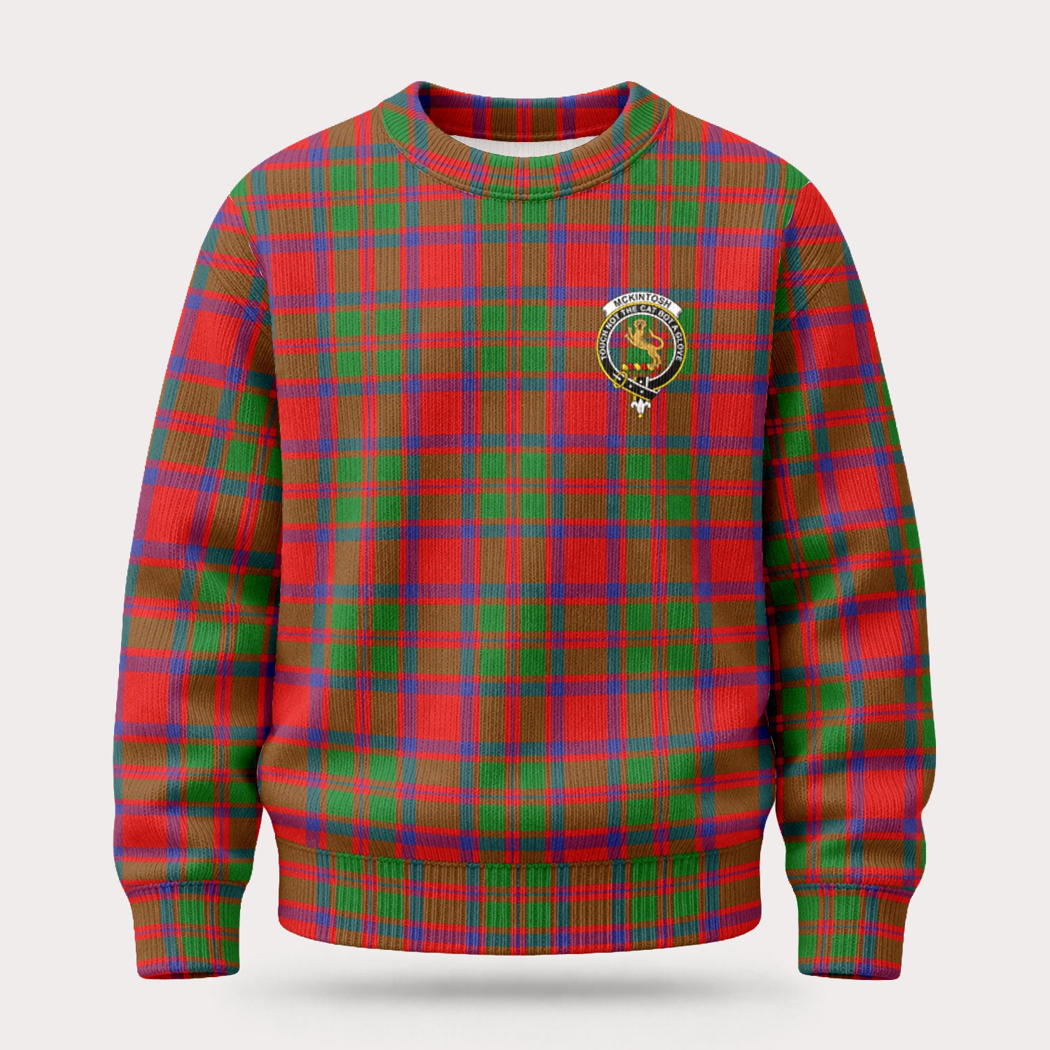 McKintosh Modern Tartan Crest Sweater