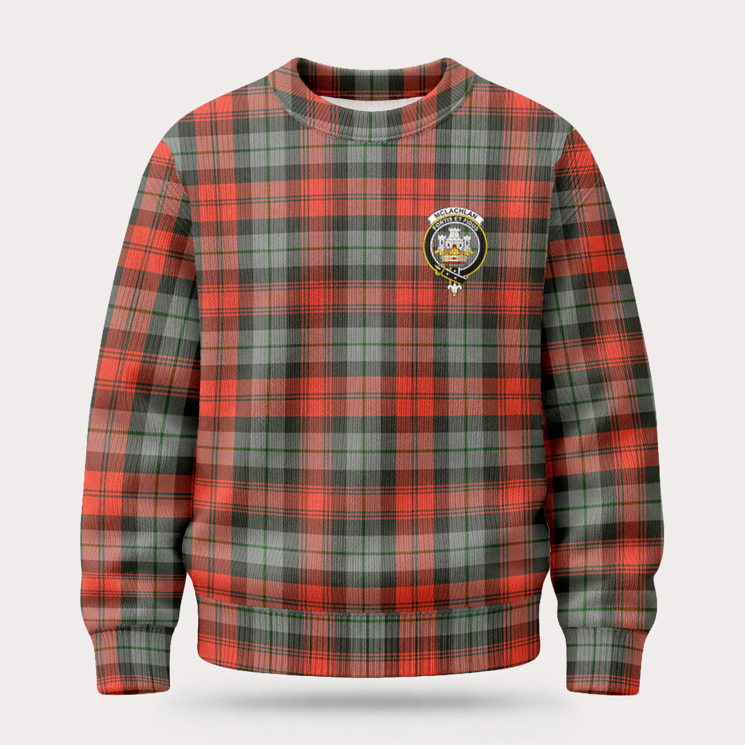 McLachlan Weathered Tartan Crest Sweater