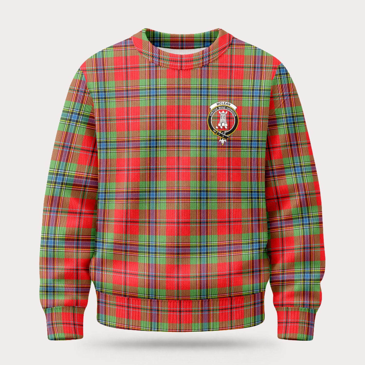 McLean of Duart Modern Tartan Crest Sweater