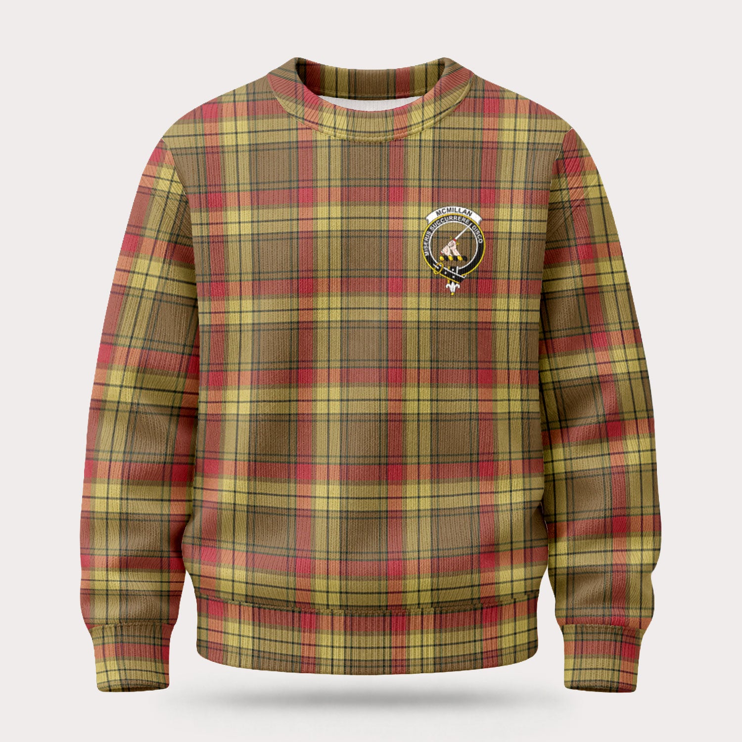 McMillan Old Weathered Tartan Crest Sweater