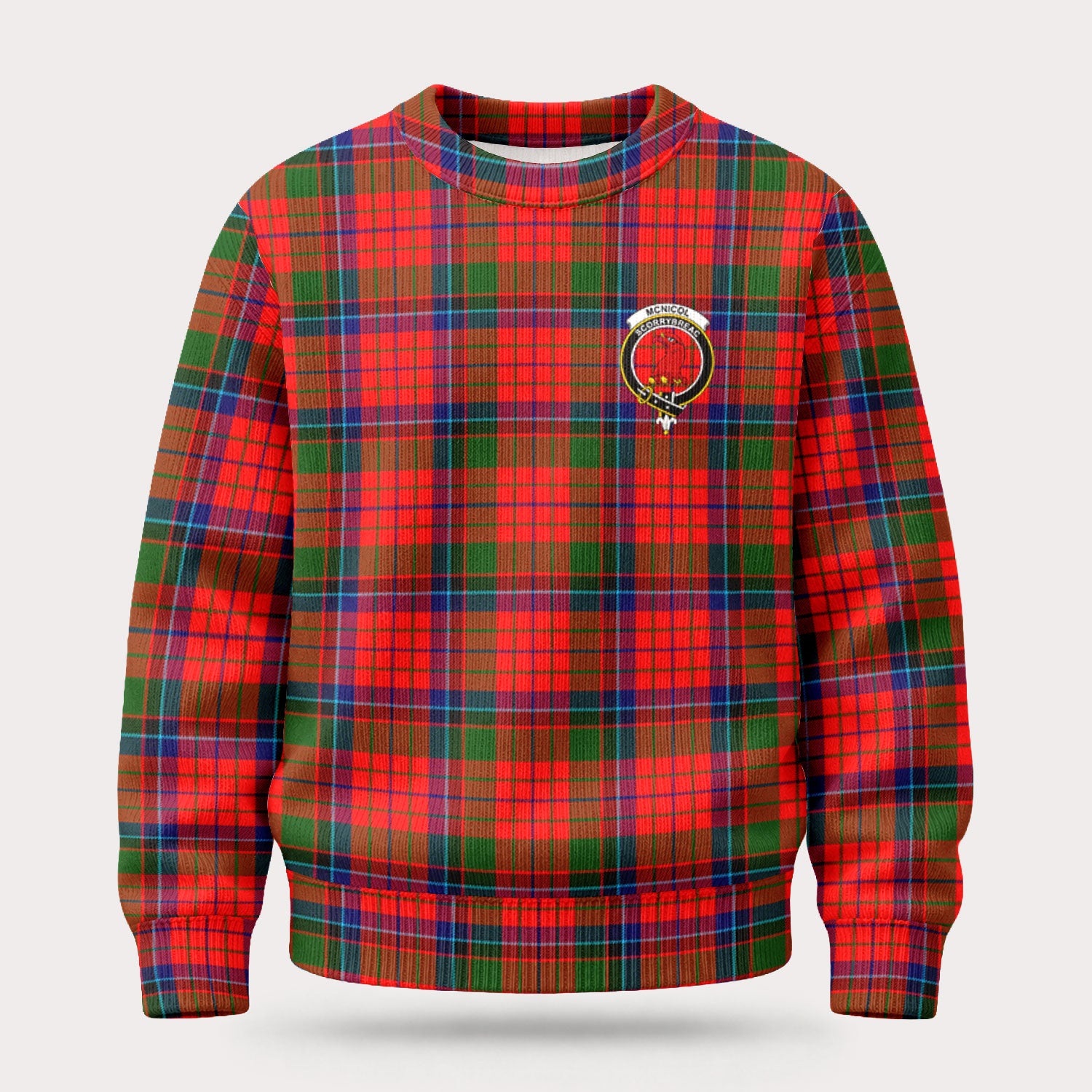 McNicol (of Scorrybreac) Tartan Crest Sweater