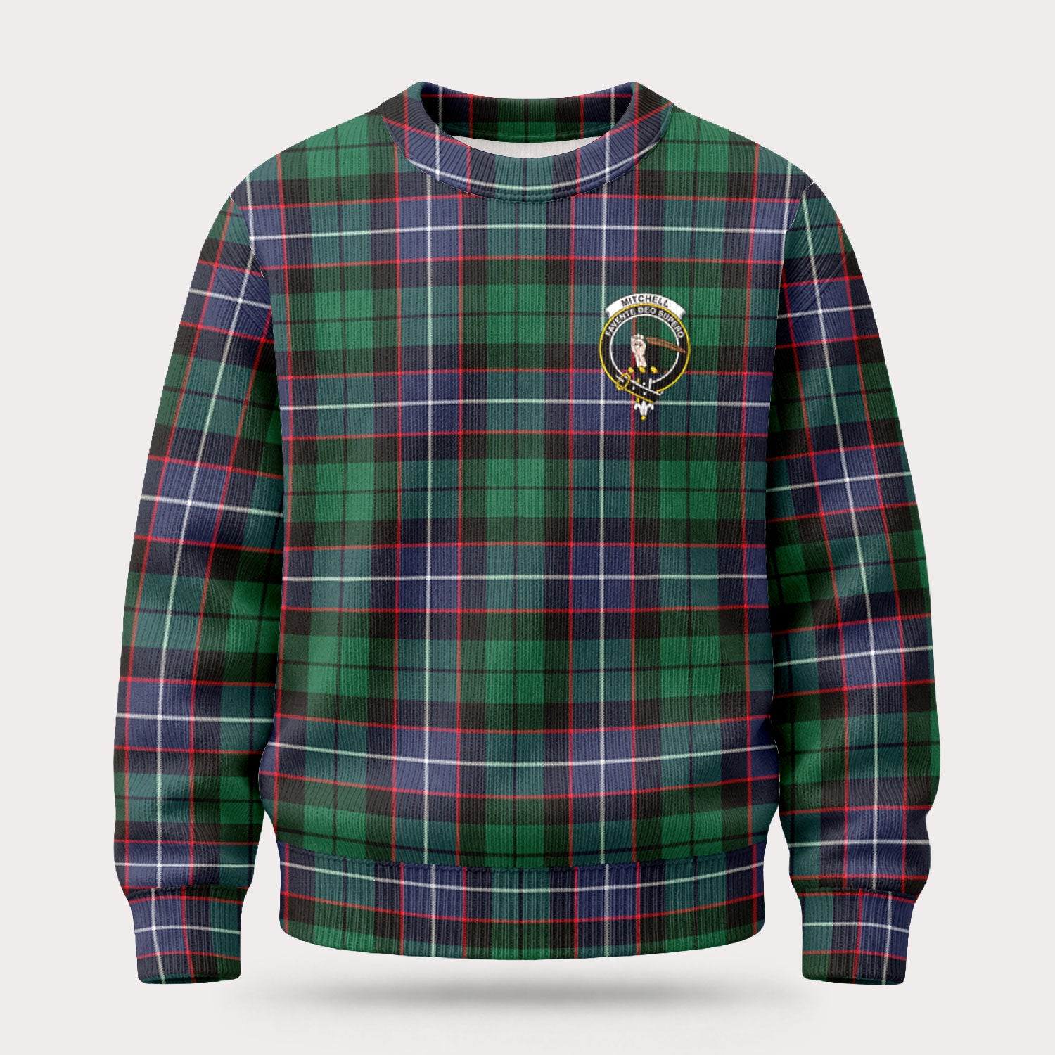 Mitchell Modern Tartan Crest Sweater