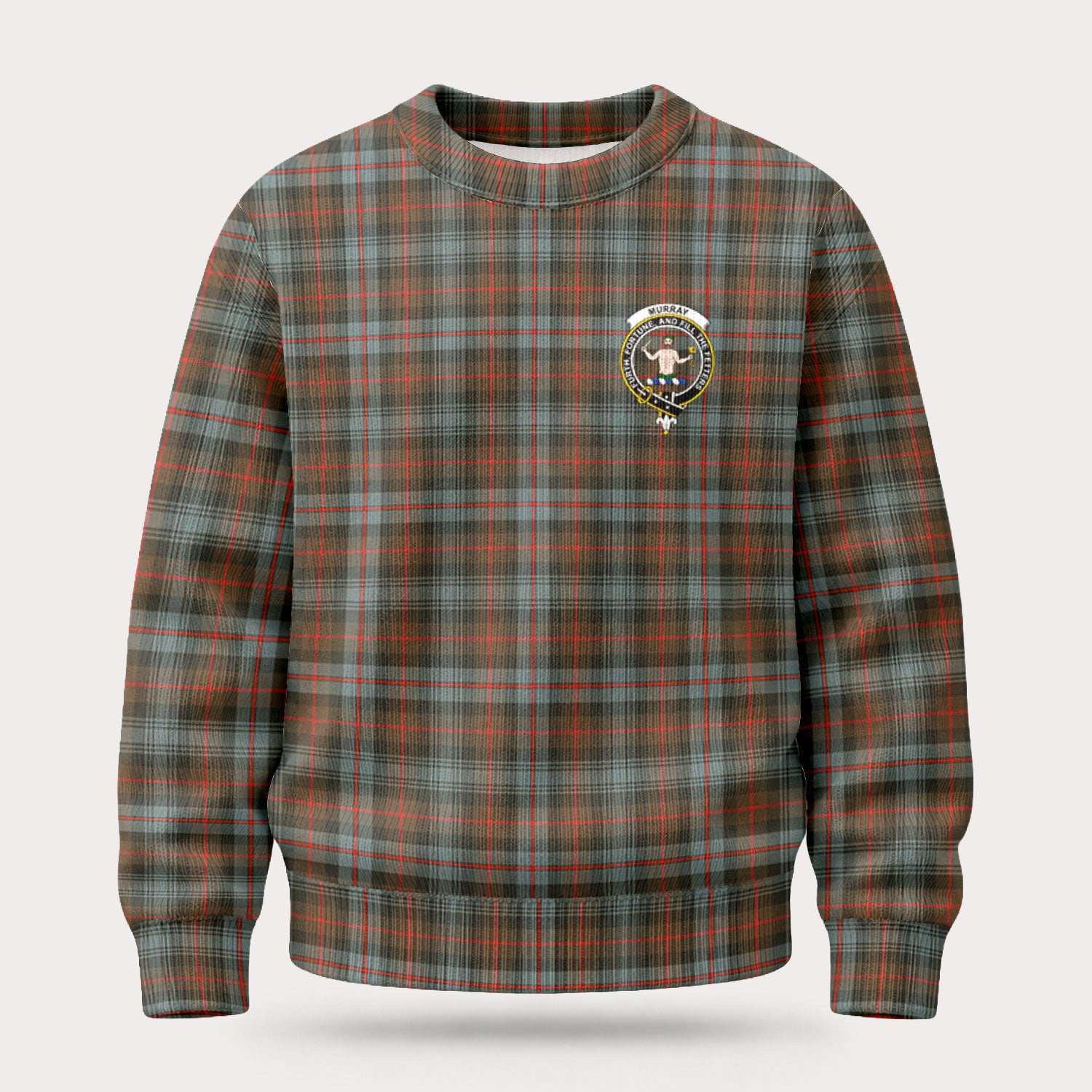 Murray of Atholl Weathered Tartan Crest Sweater