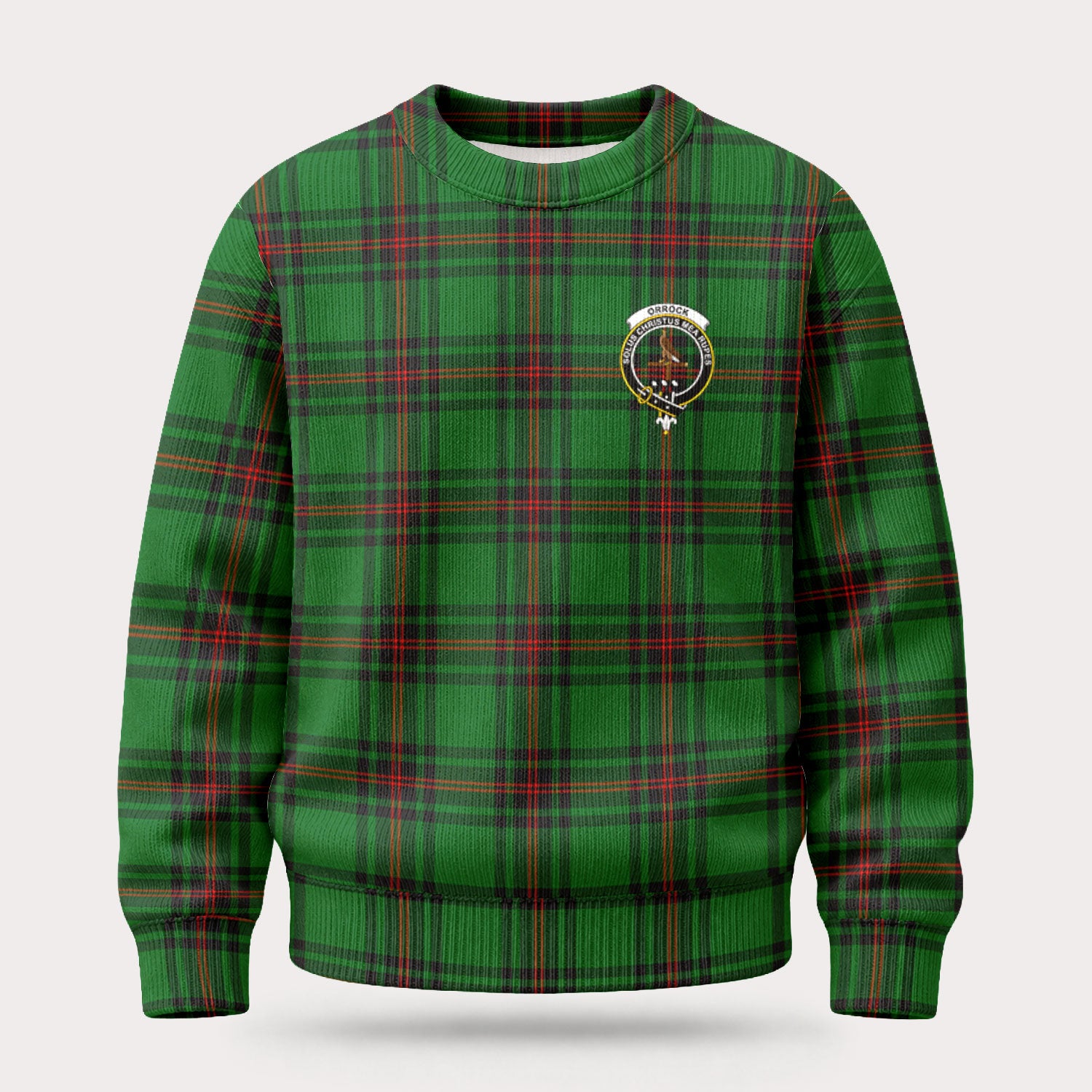 Orrock Tartan Crest Sweater