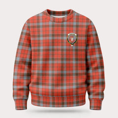 Robertson Weathered Tartan Crest Sweater