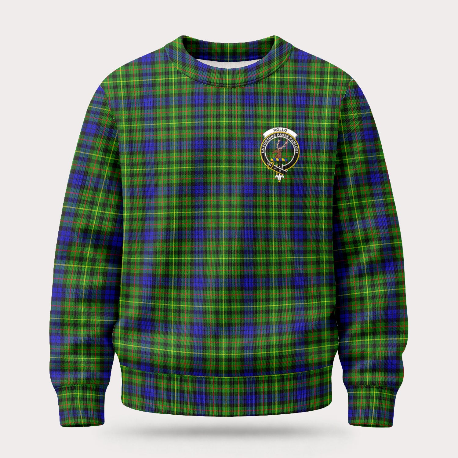 Rollo Modern Tartan Crest Sweater