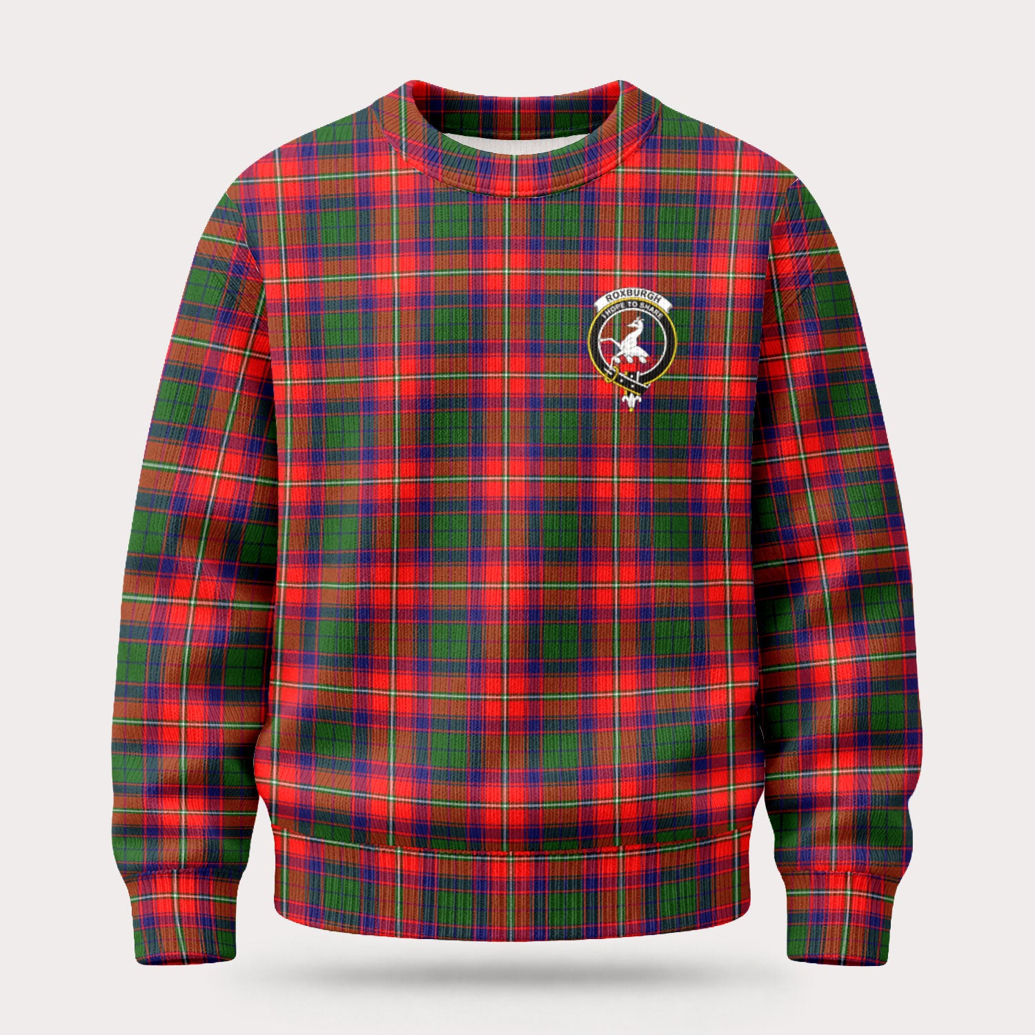 Roxburgh District Tartan Crest Sweater