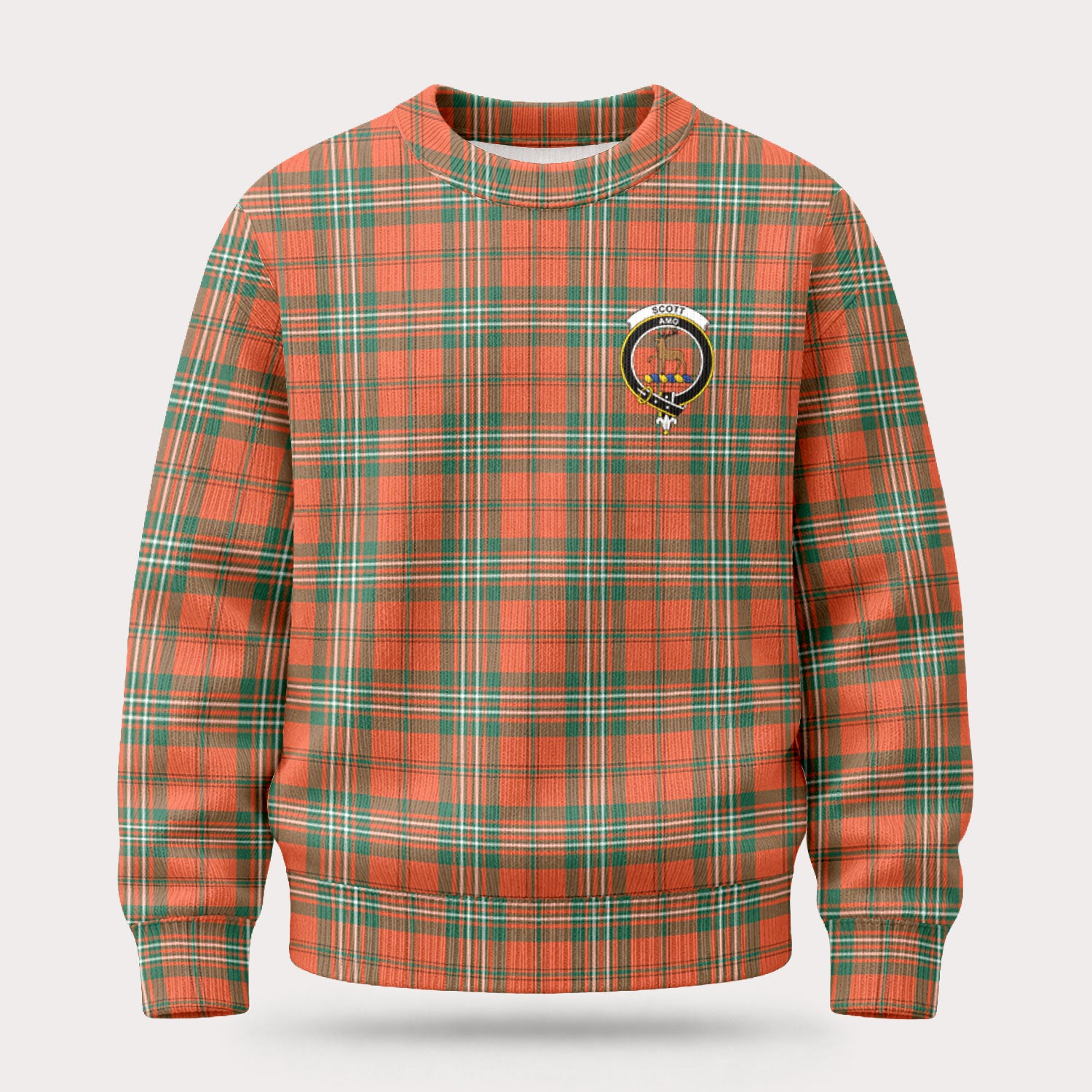 Scott Ancient Tartan Crest Sweater