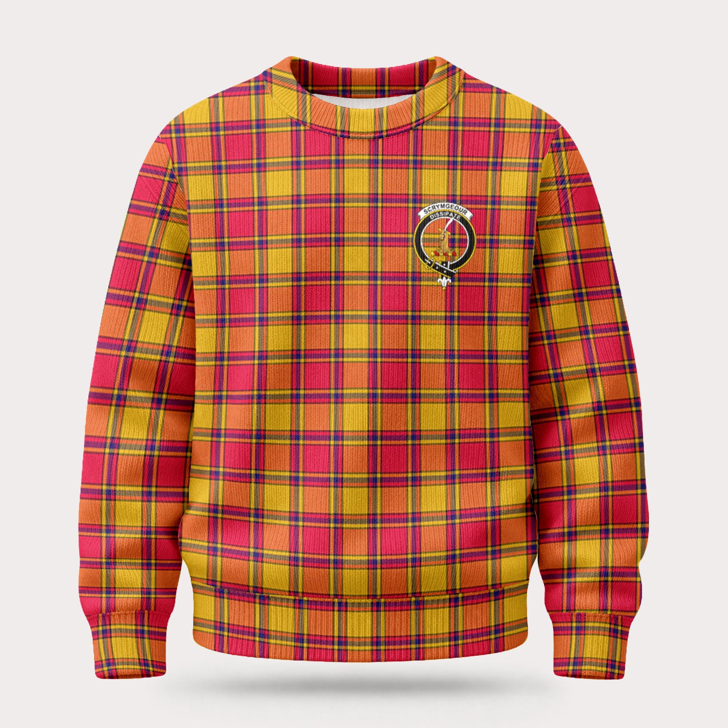 Scrymgeour Tartan Crest Sweater