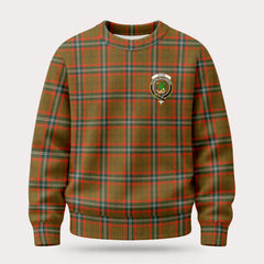 Seton Hunting Modern Tartan Crest Sweater