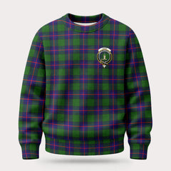 Shaw Modern Tartan Crest Sweater