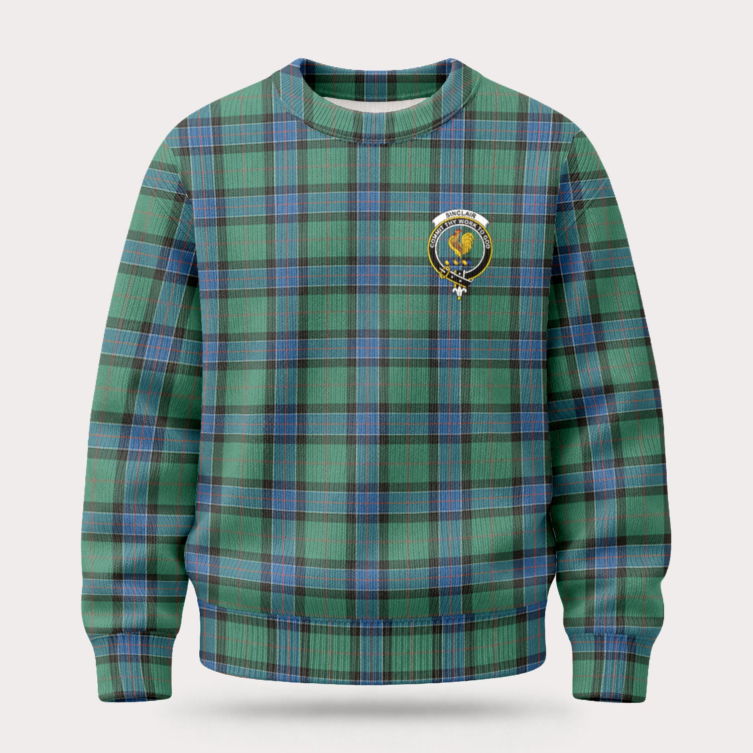 Sinclair Hunting Ancient Tartan Crest Sweater