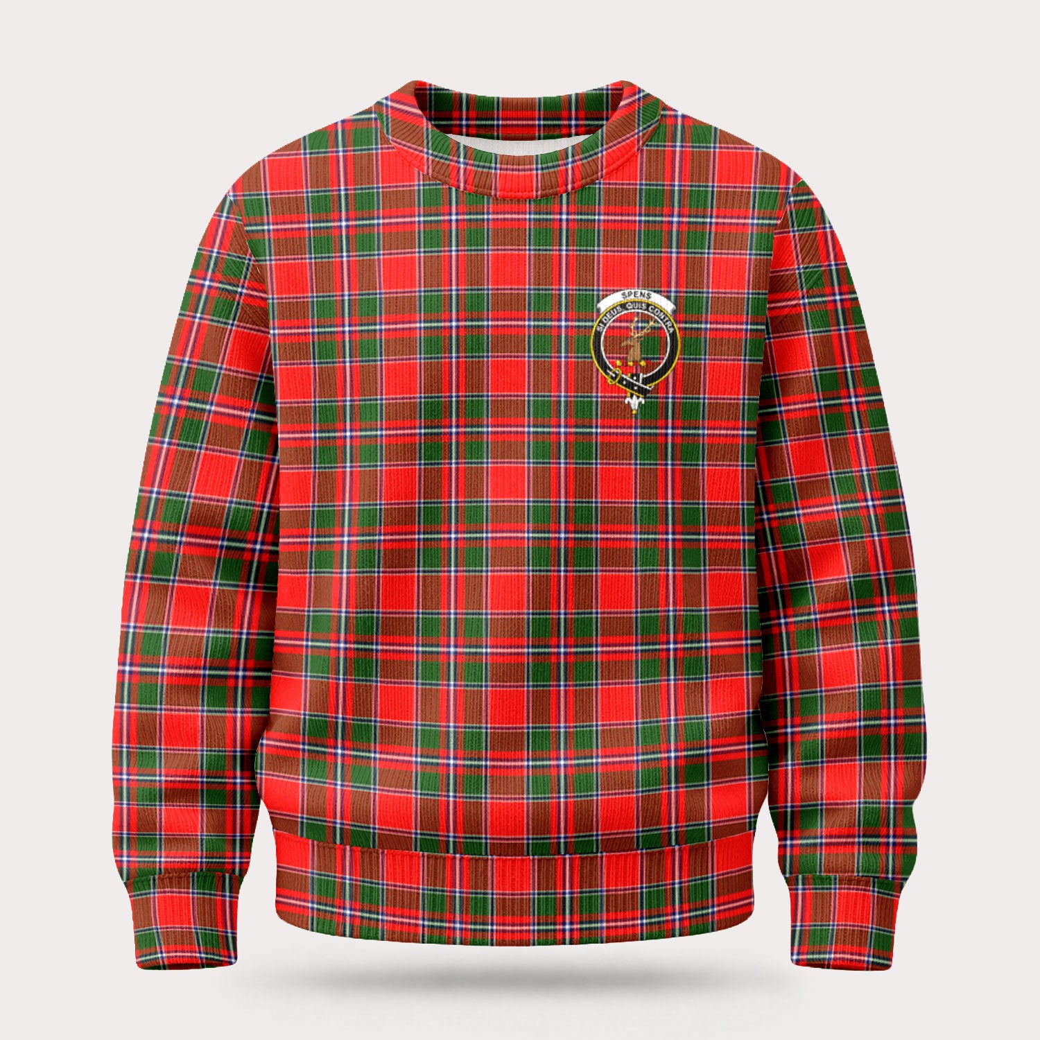 Spens (or Spence) Tartan Crest Sweater