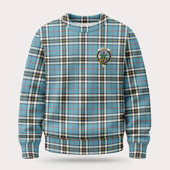 Thomson Blue Tartan Crest Sweater