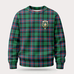 Urquhart Broad Red Ancient Tartan Crest Sweater