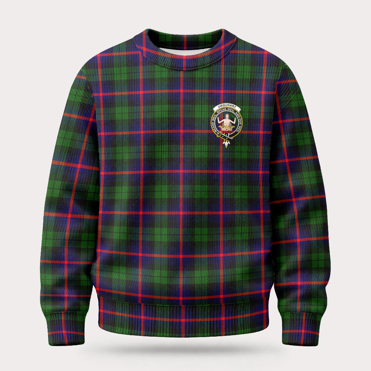 Urquhart Modern Tartan Crest Sweater