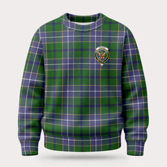 Wishart Hunting Tartan Crest Sweater