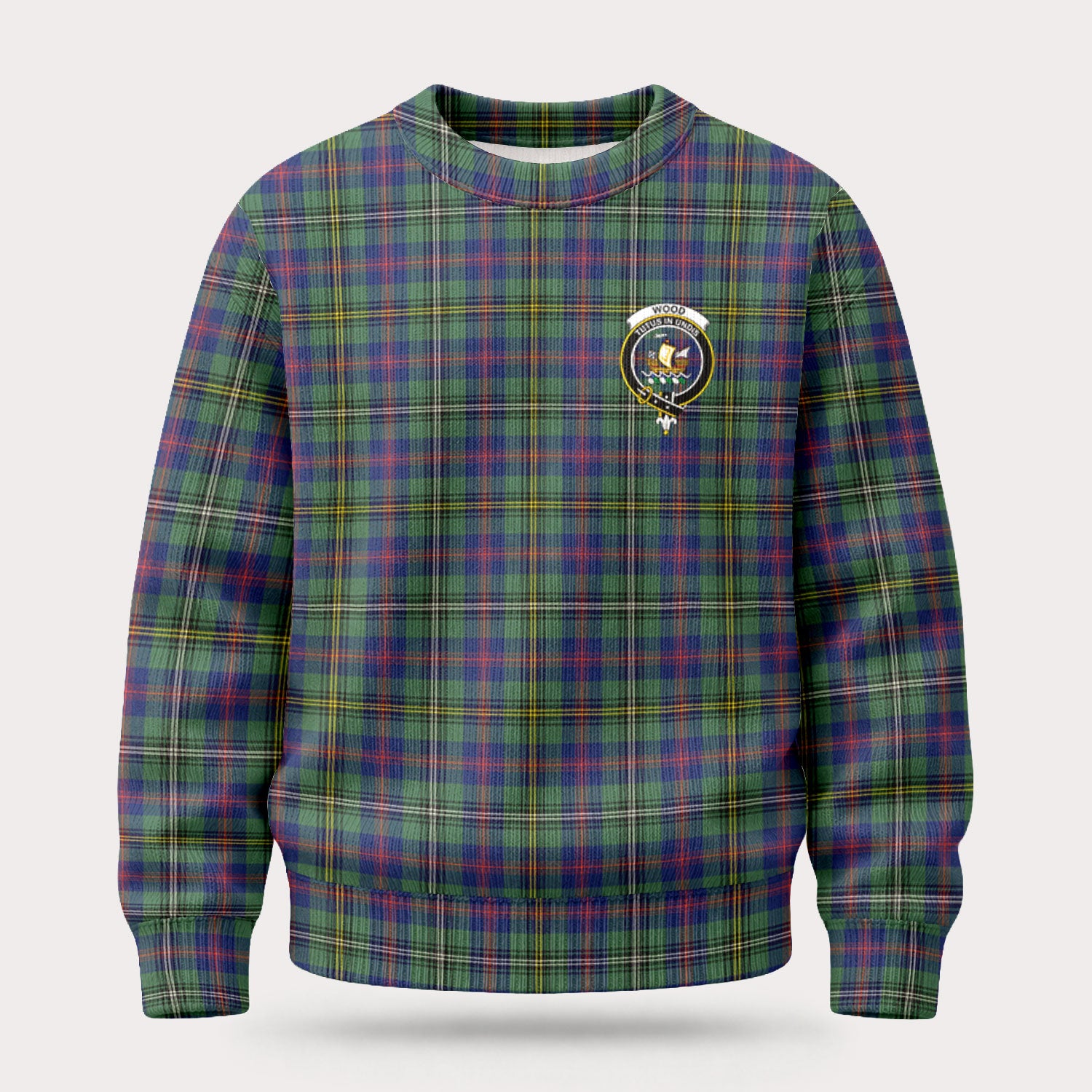Wood Tartan Crest Sweater