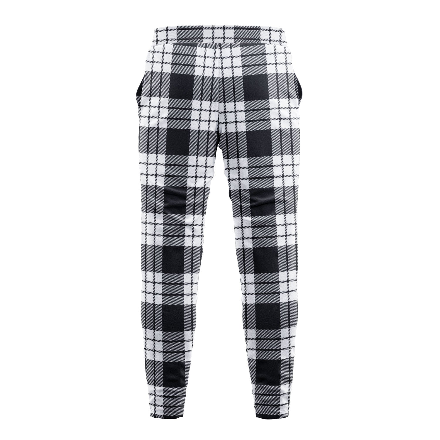 MacFarlane Black - White Tartan Sweatpants