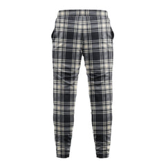 Menzies Black - White Ancient Tartan Sweatpants