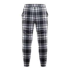 Menzies Black - White Modern Tartan Sweatpants