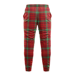 Morrison Red Modern Tartan Sweatpants