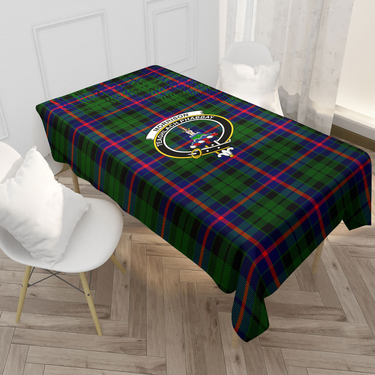Morrison Modern Tartan Crest Tablecloth