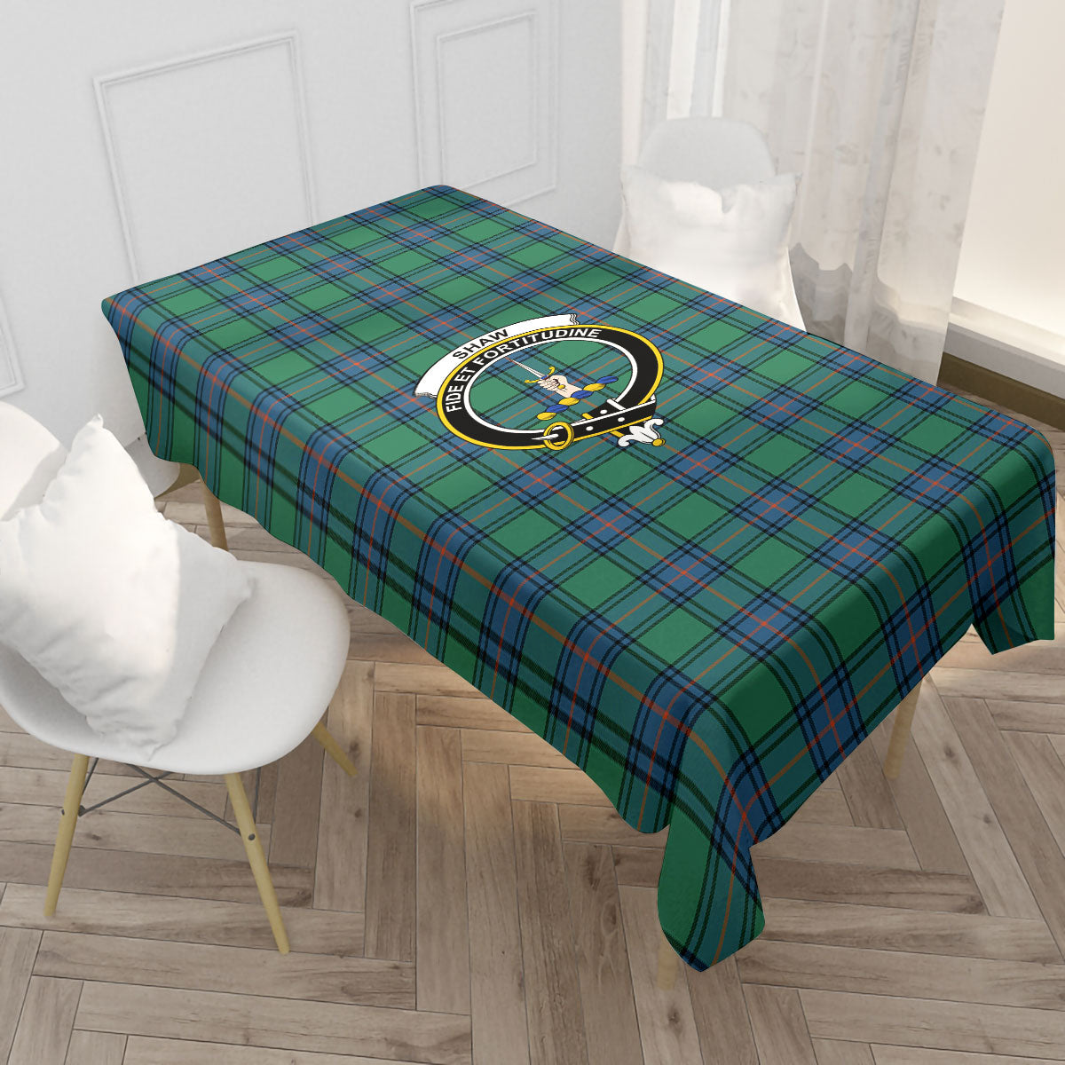 Shaw Ancient Tartan Crest Tablecloth